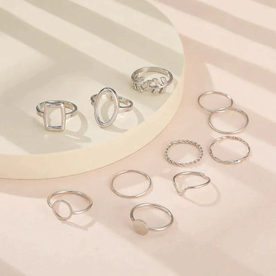 Pack 11 Vintage Silver Rings (BUY 1 GET 1 FREE)