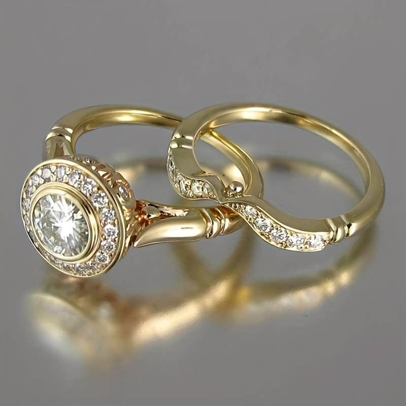 Vintage Gold & Zirconia Ring Pack (BUY 1 GET 1 FREE)