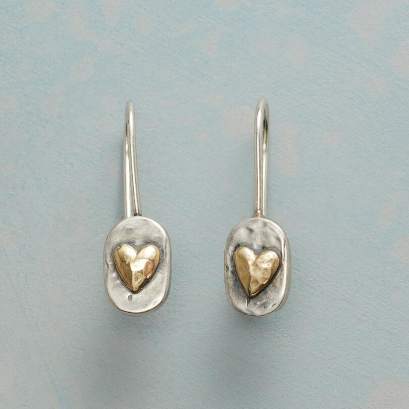 Vintage Gold Inlaid Heart Earrings (BUY 1 GET 1 FREE)