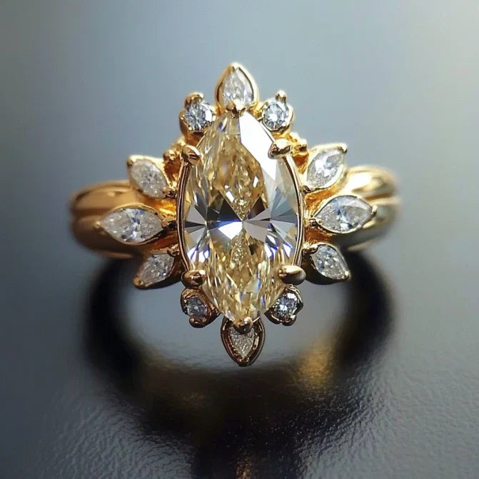 Vintage Starlight Crystal Ring